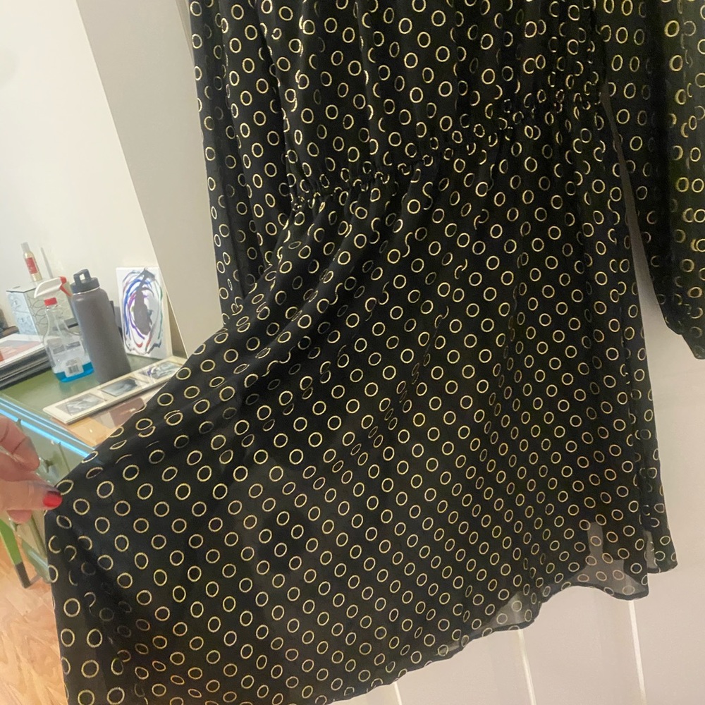Mod Cloth shimmer dress with silk underneath